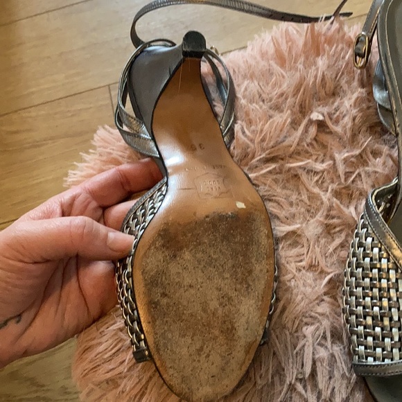 Vintage peep toe sandal heels - Picture 3 of 6